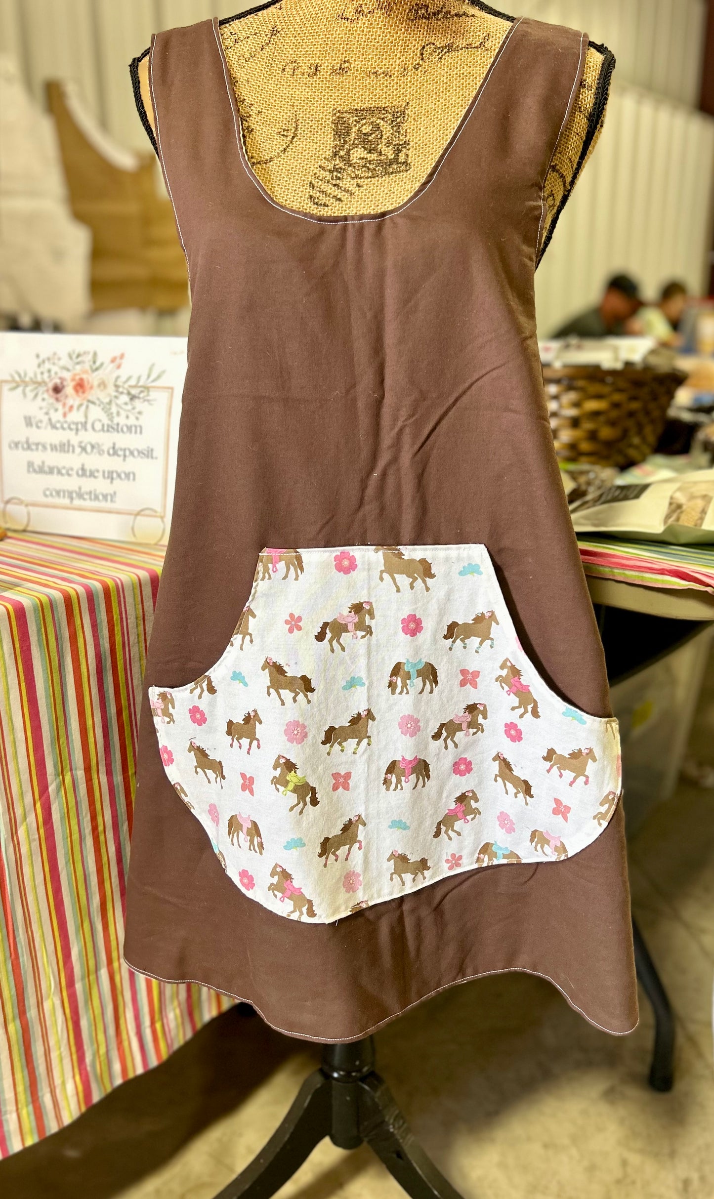 Full Cross Back Apron Med/Lg