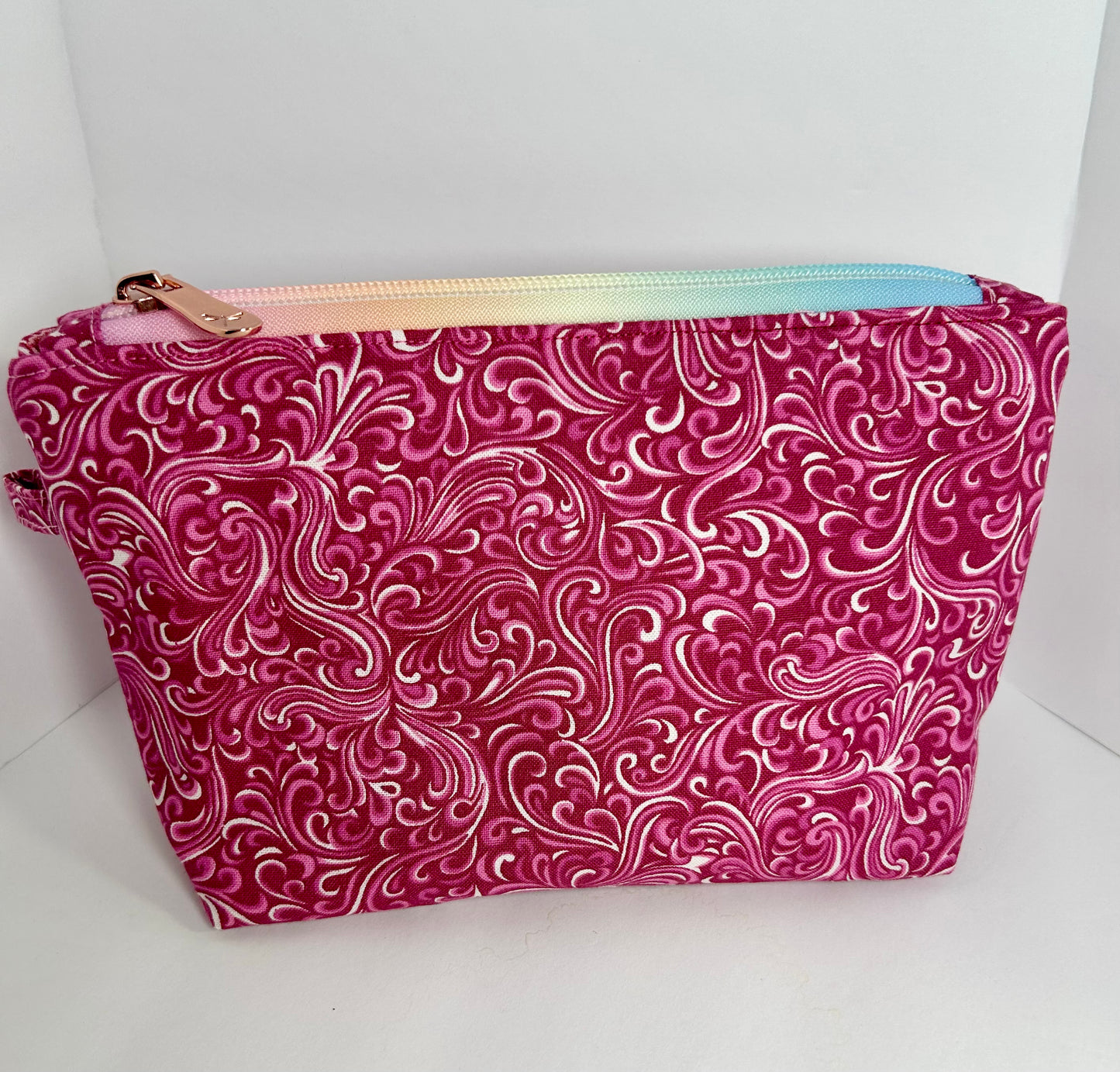 zipper bag pink